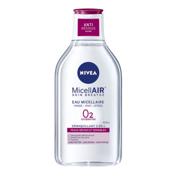 Nivea – eau micellaire peaux sèches et sensibles – 400 ml